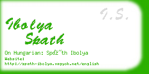 ibolya spath business card